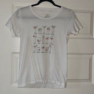 J. Crew Women’s Cocktail Collector’s T Shirt: Size XS
